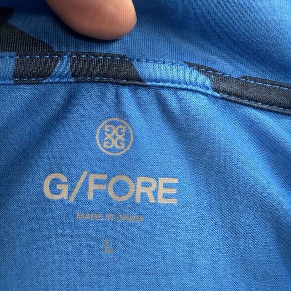 G/Fore 1/4 Zip Pullover Men Large Racer Polyester Designer Golf Golfing Outdoors - Picture 3 of 11